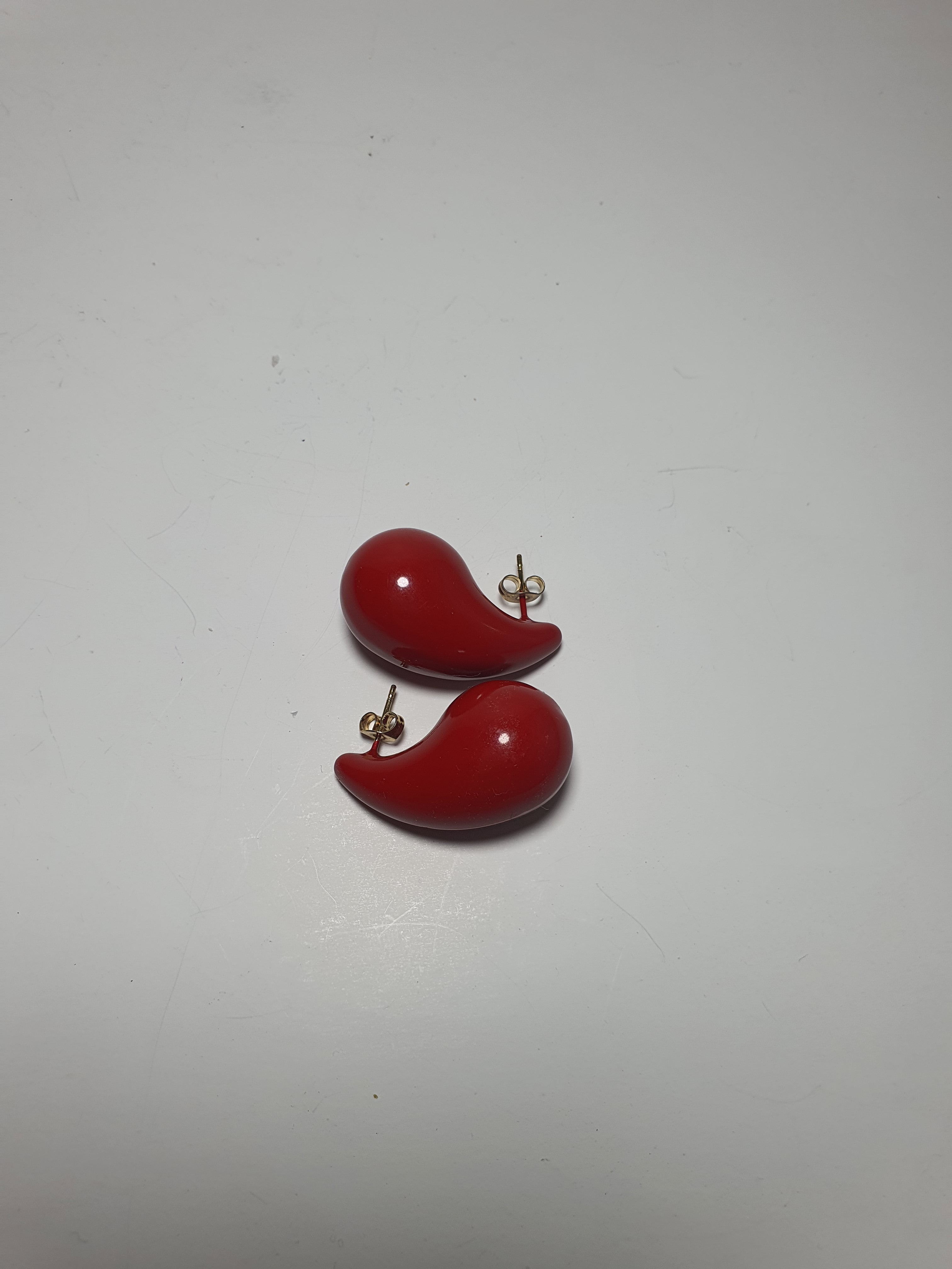 Red Wine Drop Earrings