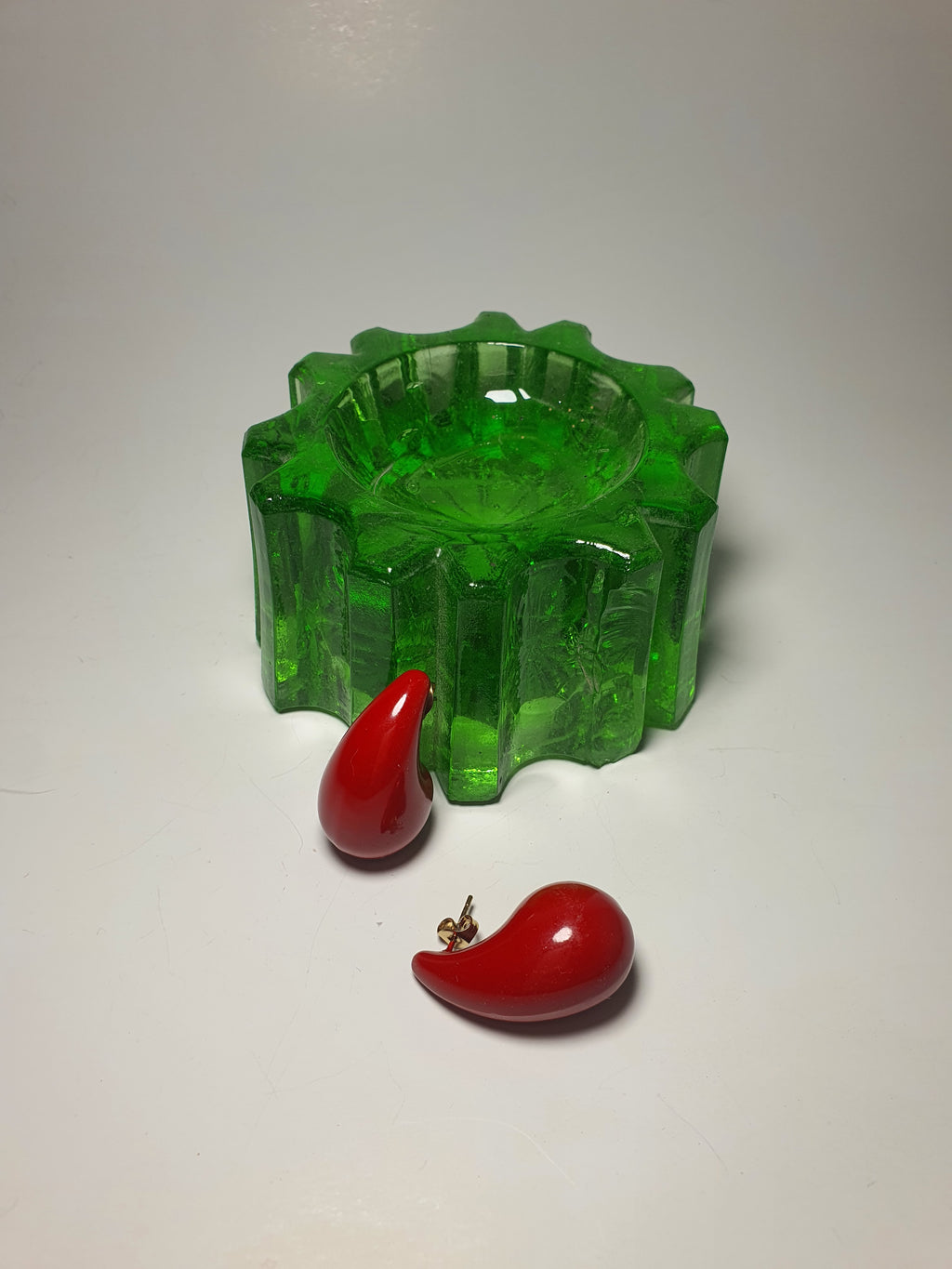 Red Wine Drop Earrings